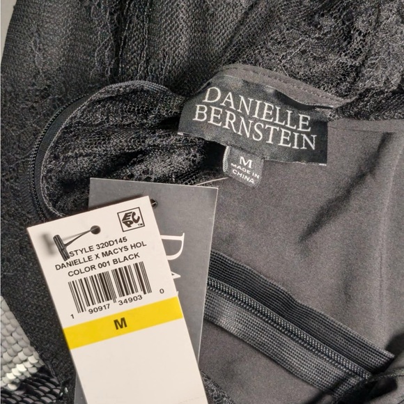 NWT DANIELLE BERNSTEIN LACE SHEER MIDI DRESS - M - Picture 7 of 12